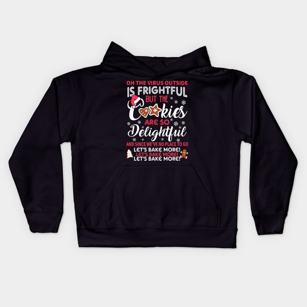 Ugly Christmas Sweater For Cooking Addicts Kids Hoodie by KsuAnn